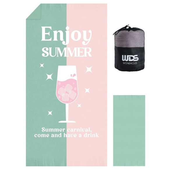 🆕 WDS Wondrous Microfiber Beach Towels Set - Picture 2 of 8